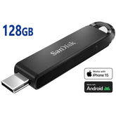 Sandisk 128gb Ultra Usb Type C Up To 150mb/s Include Encryption, Backup & Recovery Apps Flash Drive For Phones, Laptops, & Tablets , Black